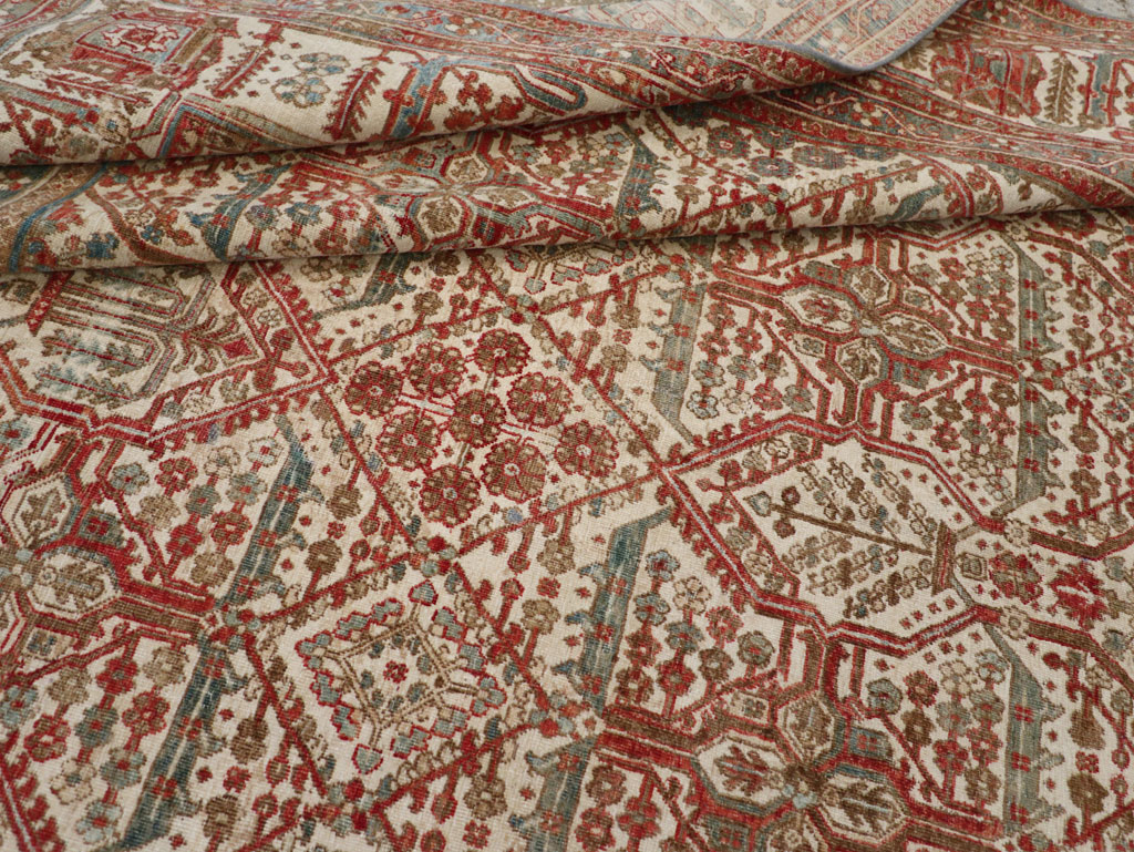 Antique Persian Joshegan Small Room Size Carpet, No.31305 - Gss