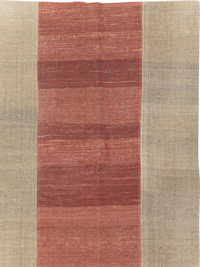 Vintage Turkish Flatweave Kilim Room Size Carpet, No.31306 - Gss