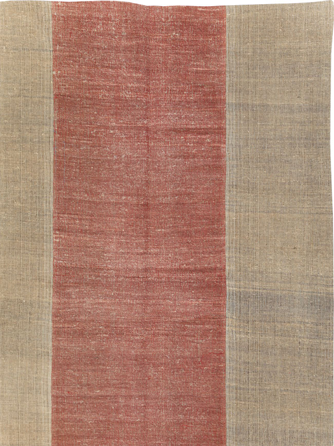 Vintage Turkish Flatweave Kilim Room Size Carpet, No.31306 - Gss