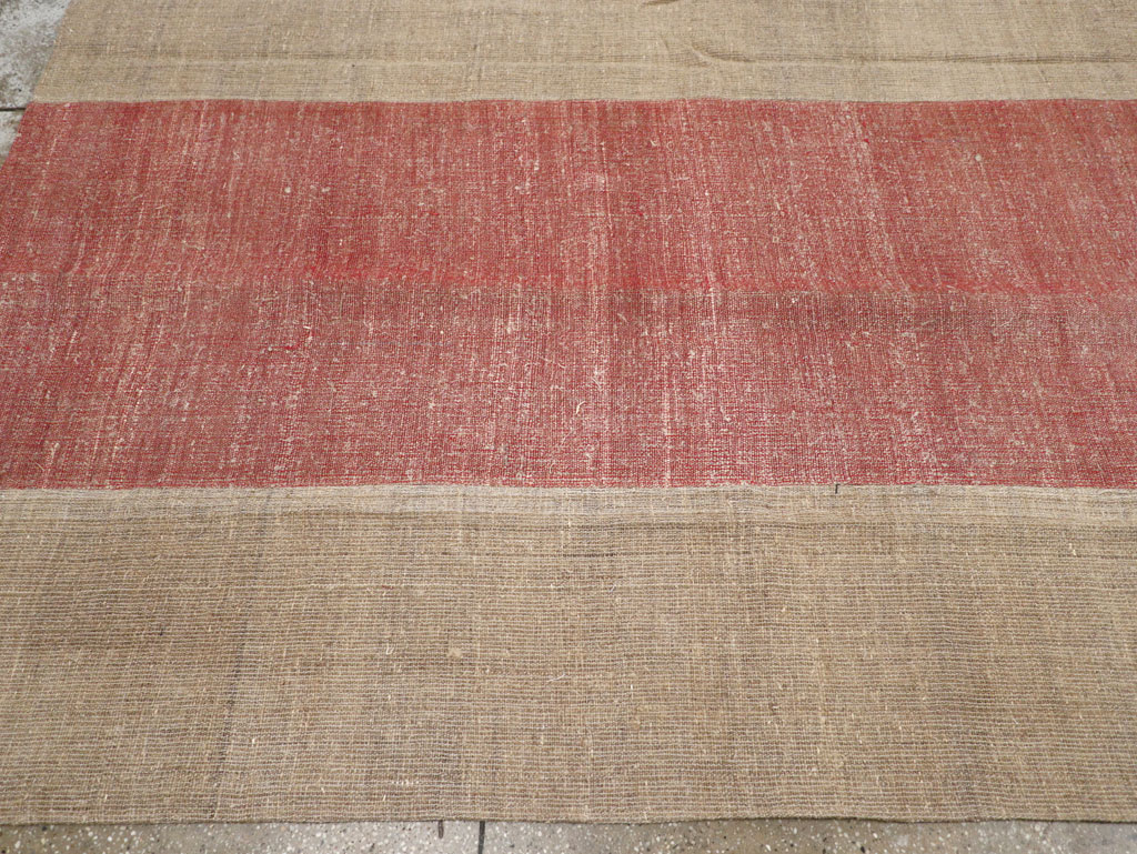 Vintage Turkish Flatweave Kilim Room Size Carpet, No.31306 - Gss