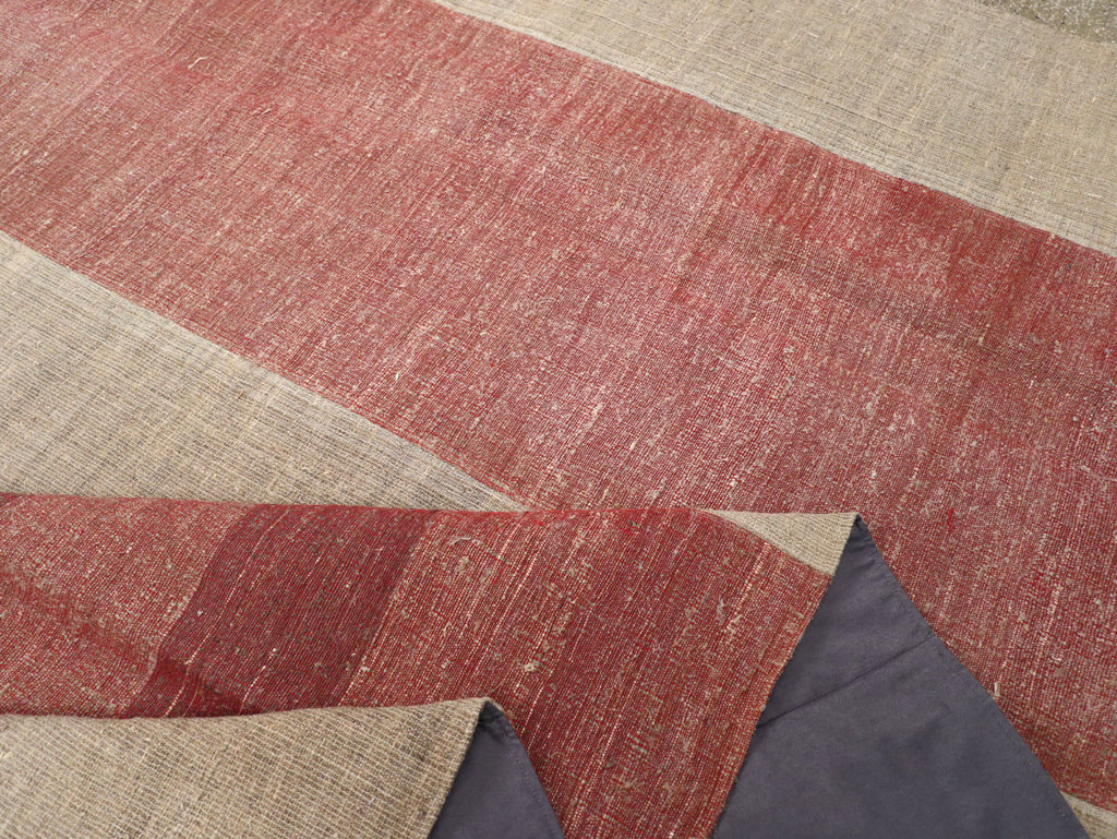 Vintage Turkish Flatweave Kilim Room Size Carpet, No.31306 - Gss