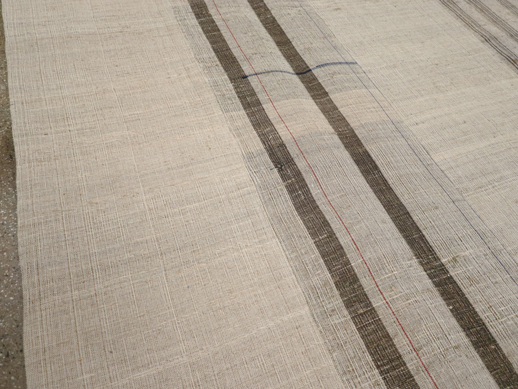 Vintage Turkish Flatweave Kilim Room Size Carpet, No.31307 - Gss