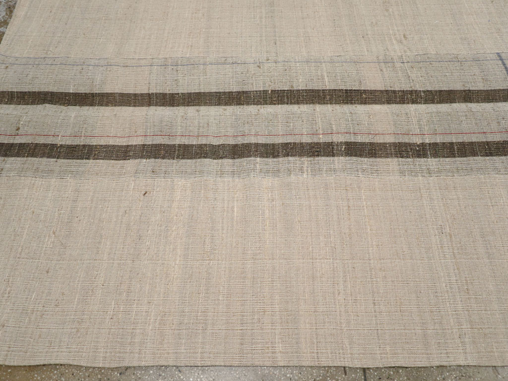 Vintage Turkish Flatweave Kilim Room Size Carpet, No.31307 - Gss