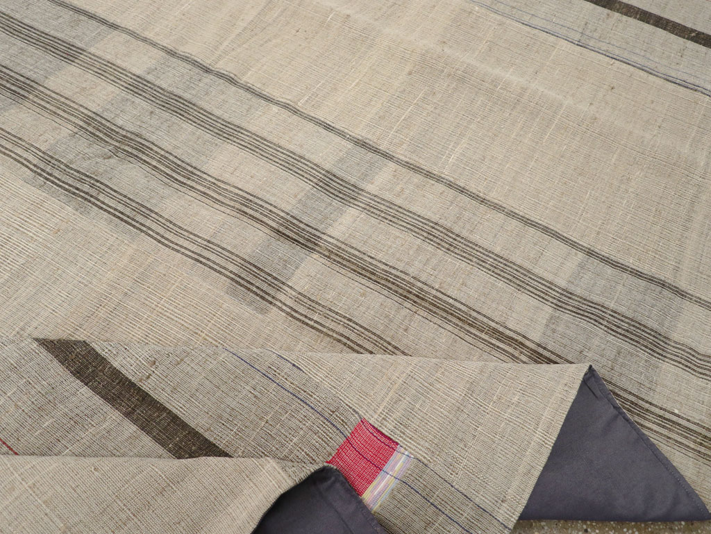 Vintage Turkish Flatweave Kilim Room Size Carpet, No.31307 - Gss