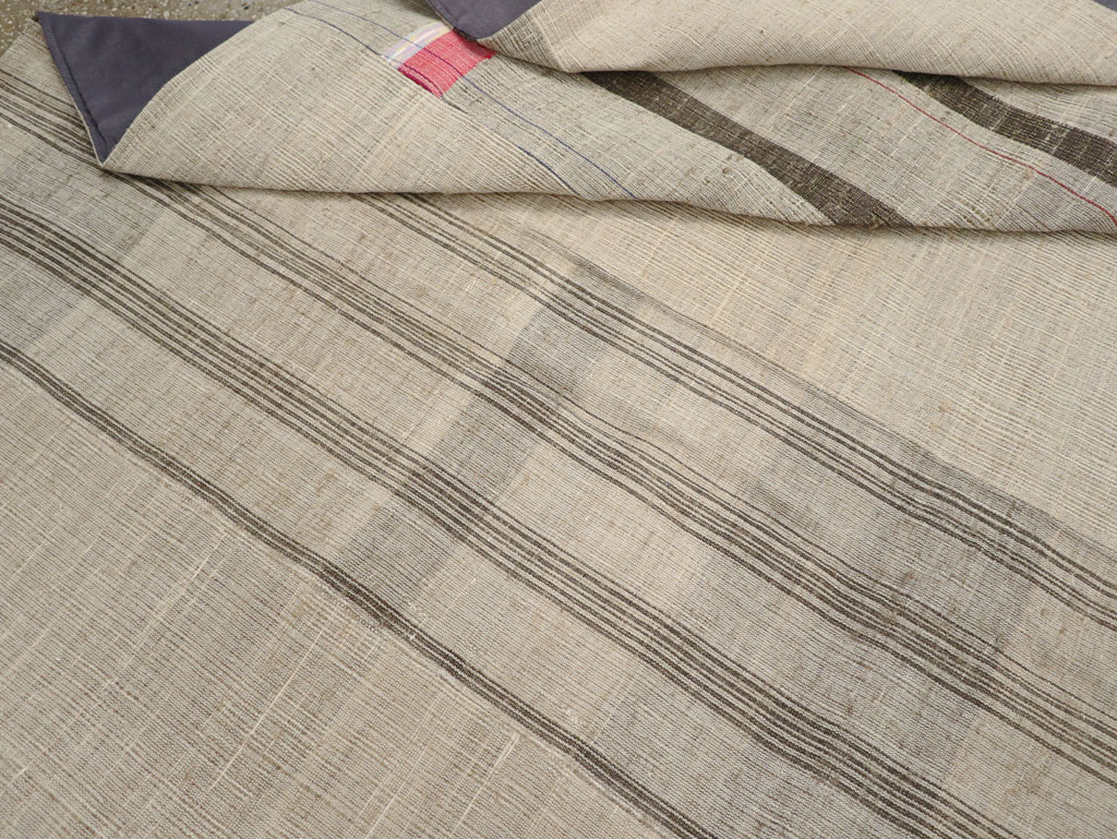 Vintage Turkish Flatweave Kilim Room Size Carpet, No.31307 - Gss