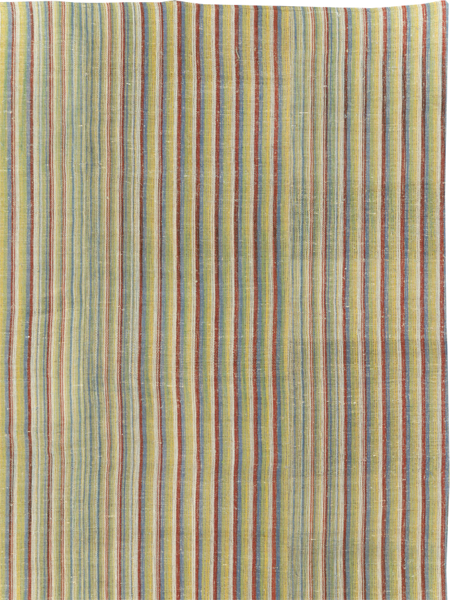 Vintage Turkish Flatweave Kilim Room Size Carpet, No.31309 - Gss