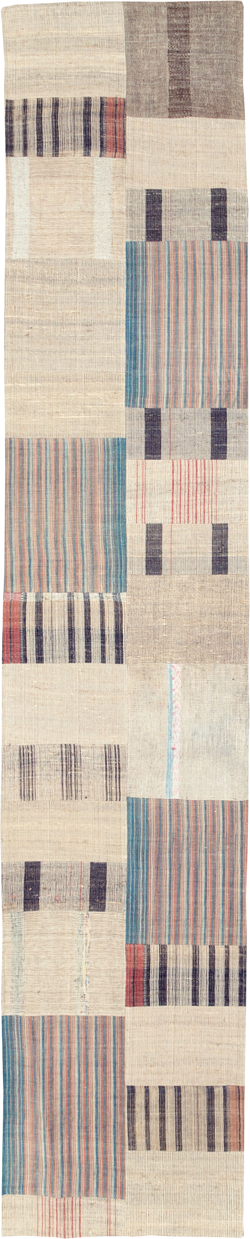 Vintage Turkish Flatweave Runner, No.31310 - Gss