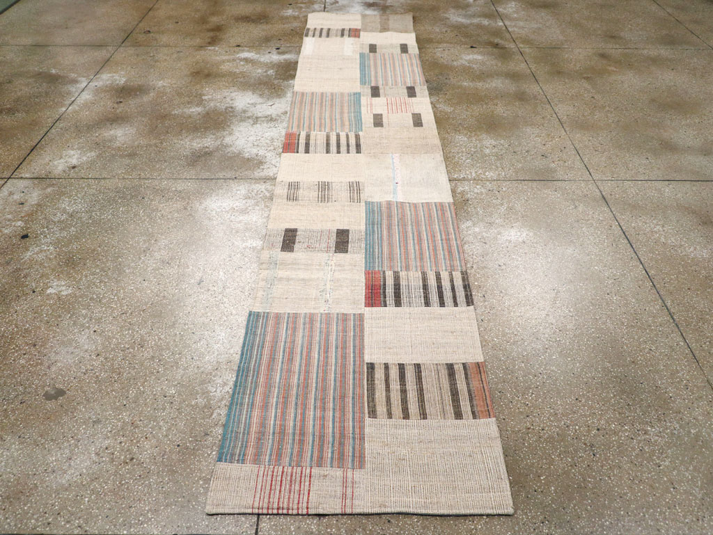 Vintage Turkish Flatweave Runner, No.31310 - Gss