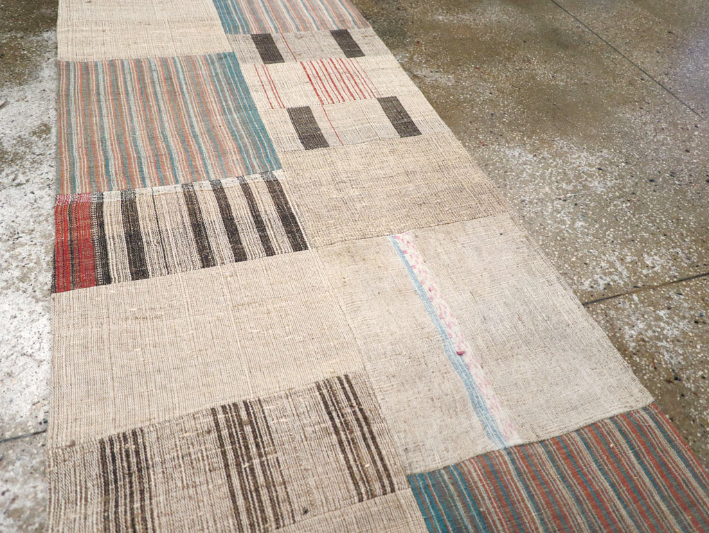 Vintage Turkish Flatweave Runner, No.31310 - Gss