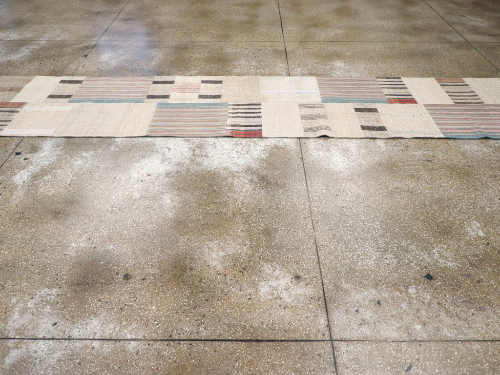 Vintage Turkish Flatweave Runner, No.31310 - Gss