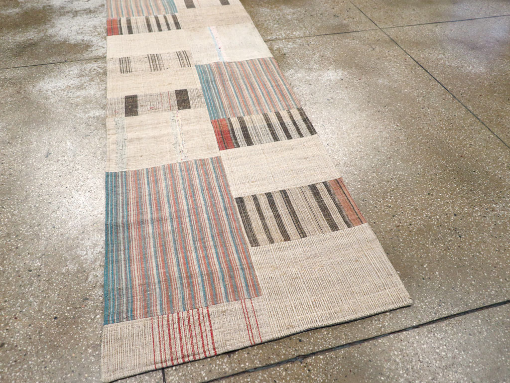 Vintage Turkish Flatweave Runner, No.31310 - Gss