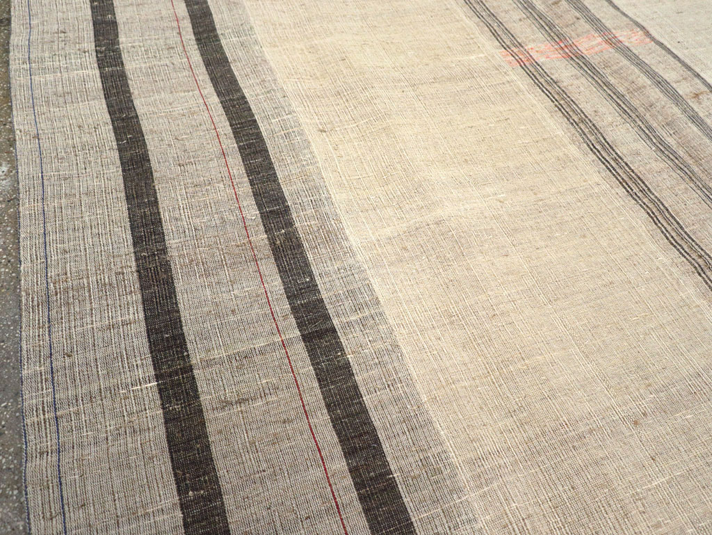 Vintage Turkish Flatweave Kilim Room Size Carpet, No.31313 - Gss