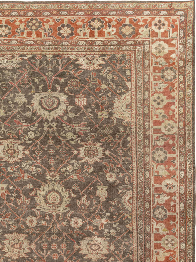 Antique Persian Mahal Oversize Carpet, No.31321 - Gss