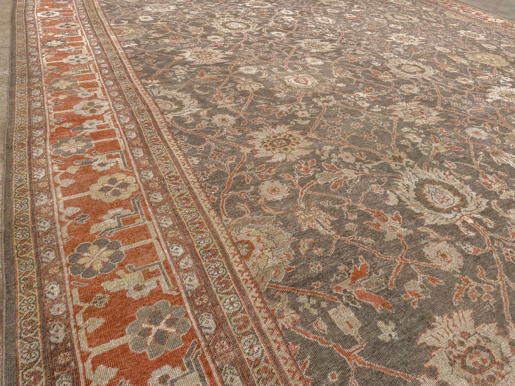 Antique Persian Mahal Oversize Carpet, No.31321 - Gss
