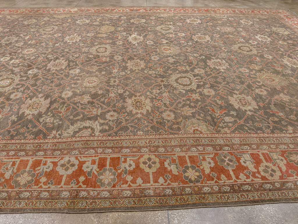 Antique Persian Mahal Oversize Carpet, No.31321 - Gss