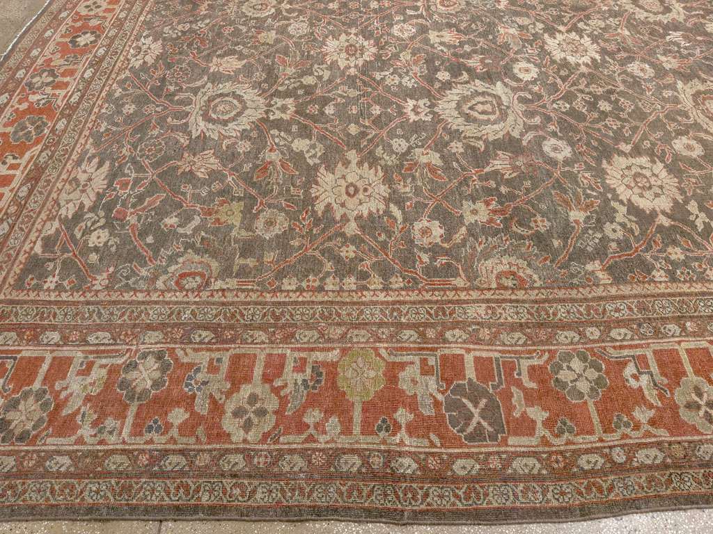 Antique Persian Mahal Oversize Carpet, No.31321 - Gss