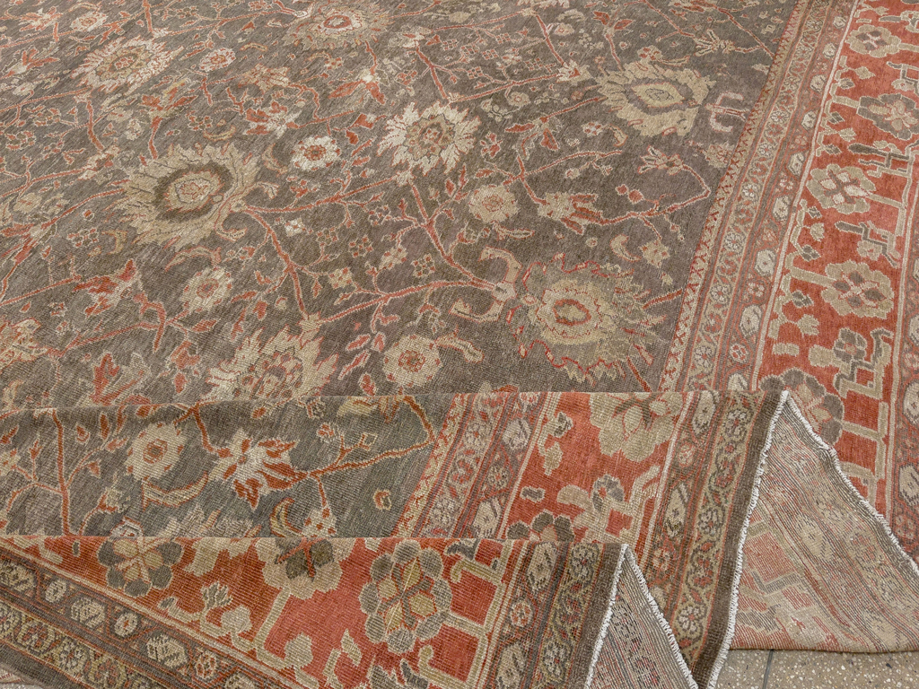 Antique Persian Mahal Oversize Carpet, No.31321 - Gss