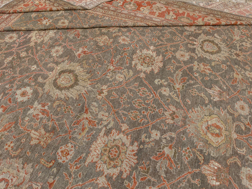 Antique Persian Mahal Oversize Carpet, No.31321 - Gss