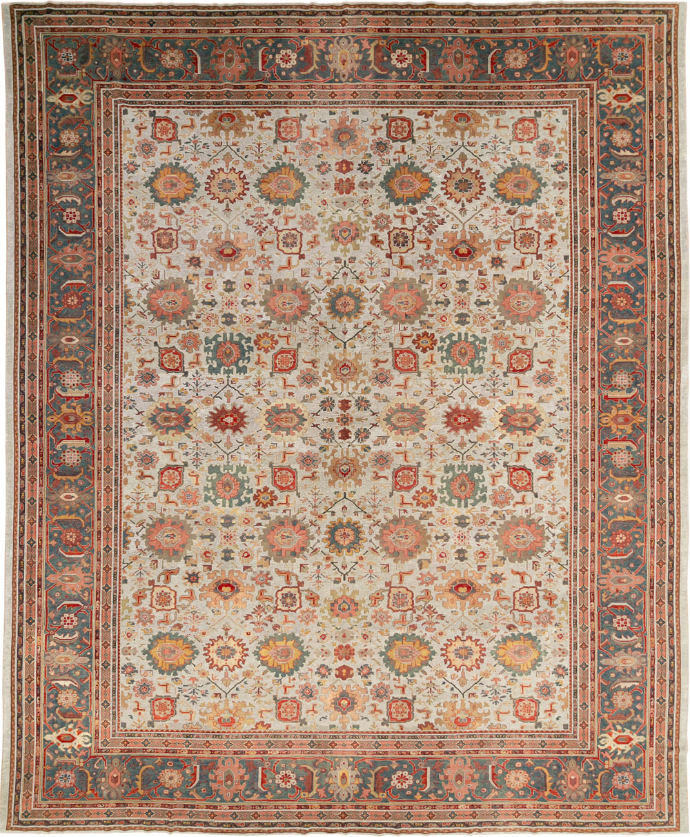 Antique European Mahal Oversize Carpet, No.31326 - Gss