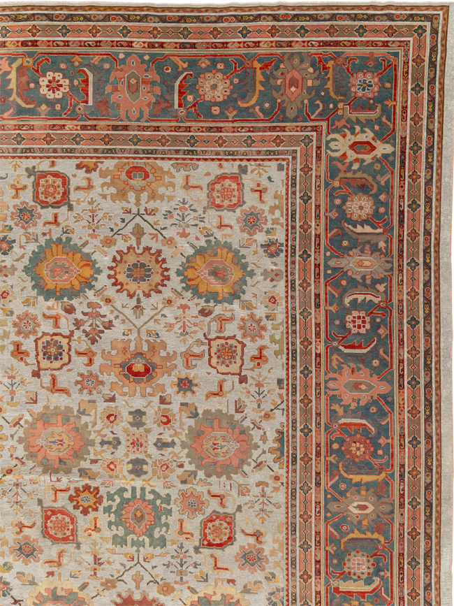Antique European Mahal Oversize Carpet, No.31326 - Gss