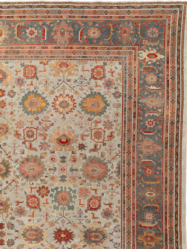 Antique European Mahal Oversize Carpet, No.31326 - Gss
