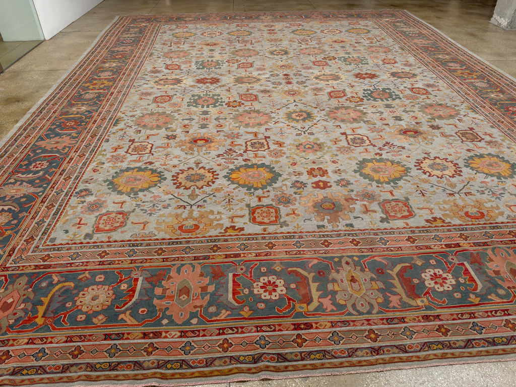 Antique European Mahal Oversize Carpet, No.31326 - Gss