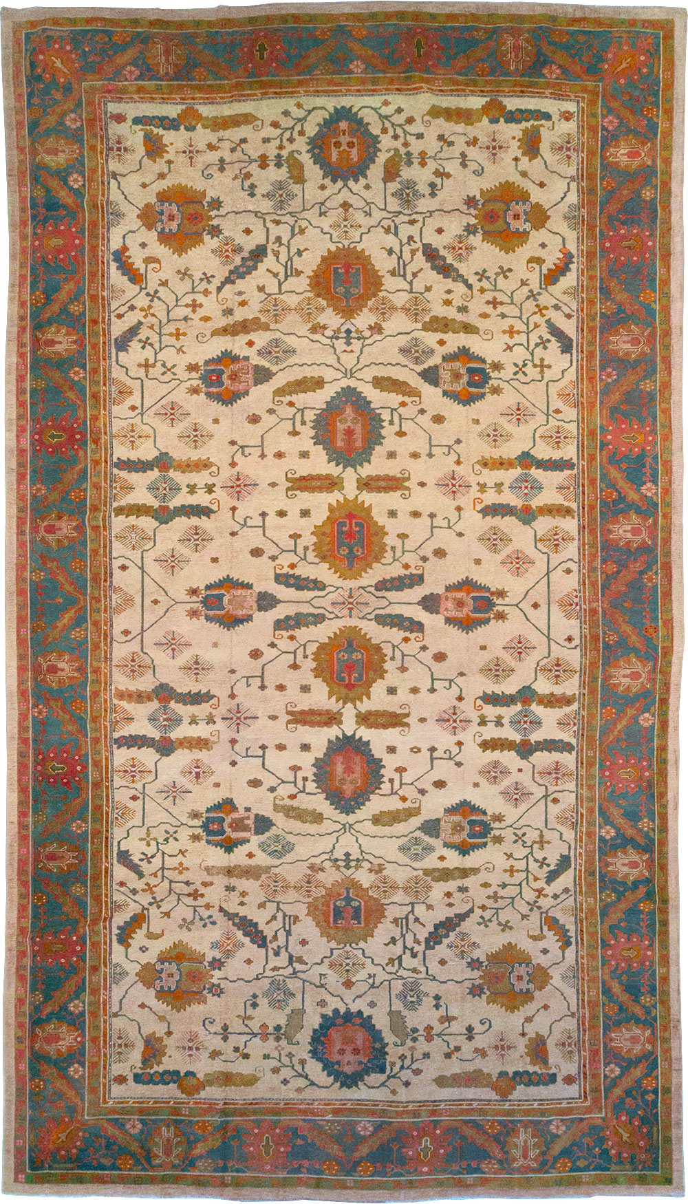 Antique Turkish Oushak Oversize Carpet, No.31328 - Gss