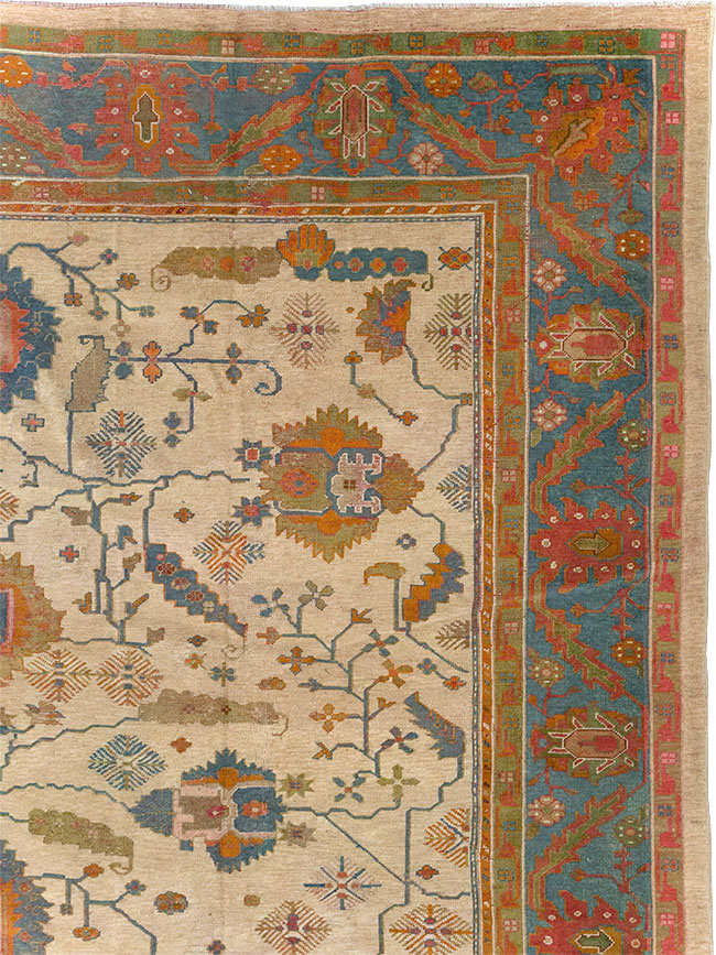 Antique Turkish Oushak Oversize Carpet, No.31328 - Gss