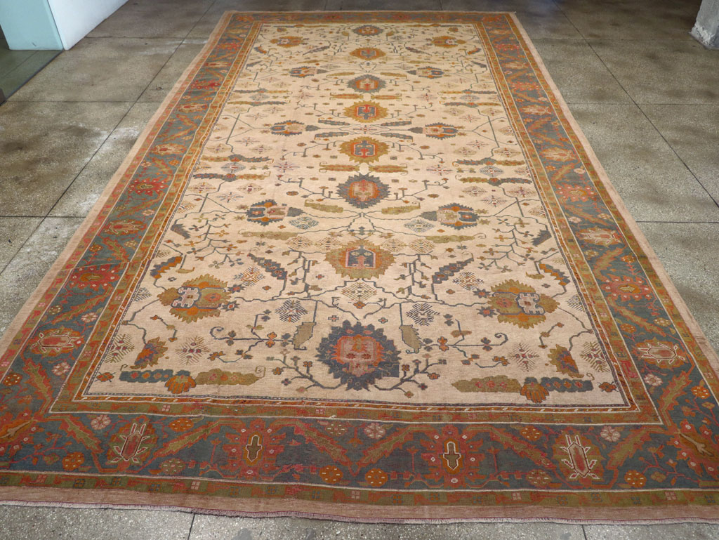 Antique Turkish Oushak Oversize Carpet, No.31328 - Gss