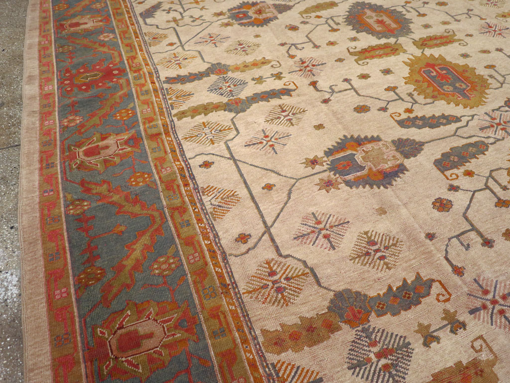 Antique Turkish Oushak Oversize Carpet, No.31328 - Gss