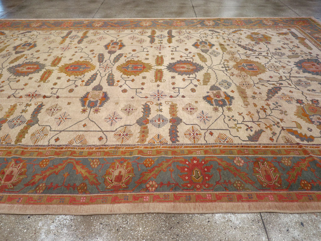 Antique Turkish Oushak Oversize Carpet, No.31328 - Gss