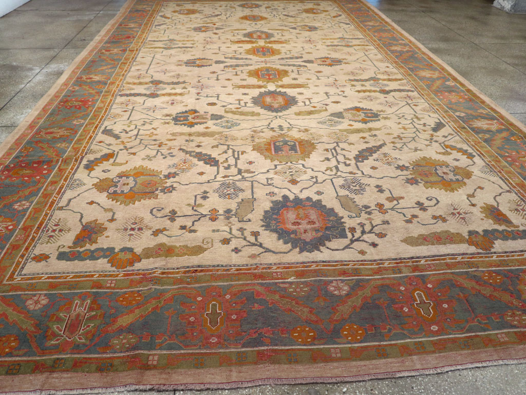 Antique Turkish Oushak Oversize Carpet, No.31328 - Gss