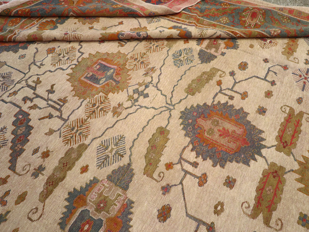 Antique Turkish Oushak Oversize Carpet, No.31328 - Gss