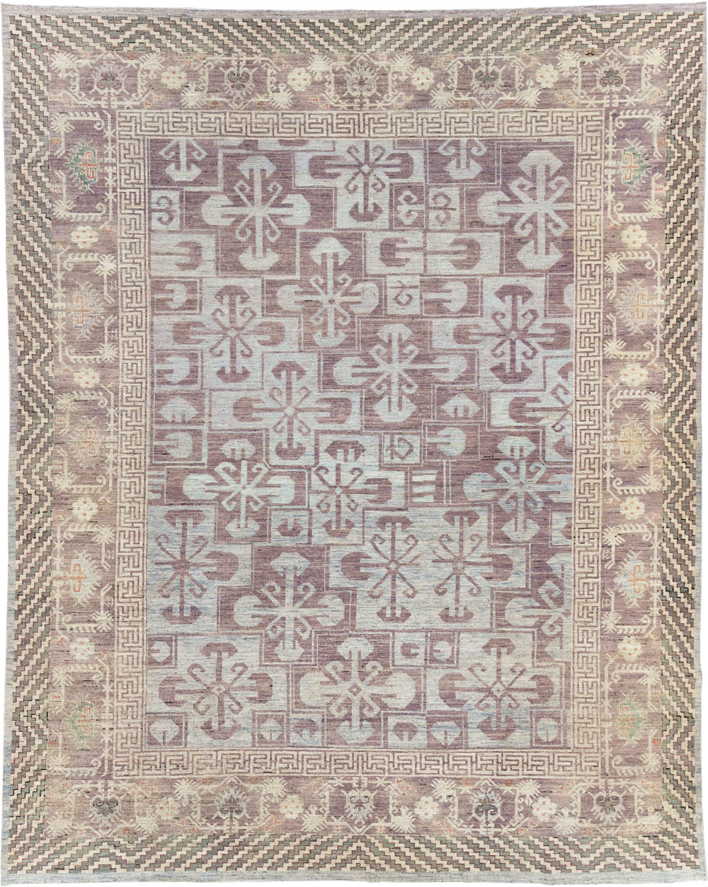 Contemporary East Turkestan Khotan Room Size Carpet, No.31329 - Gss