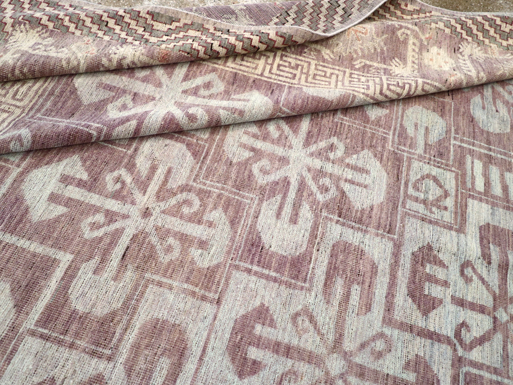 Contemporary East Turkestan Khotan Room Size Carpet, No.31329 - Gss