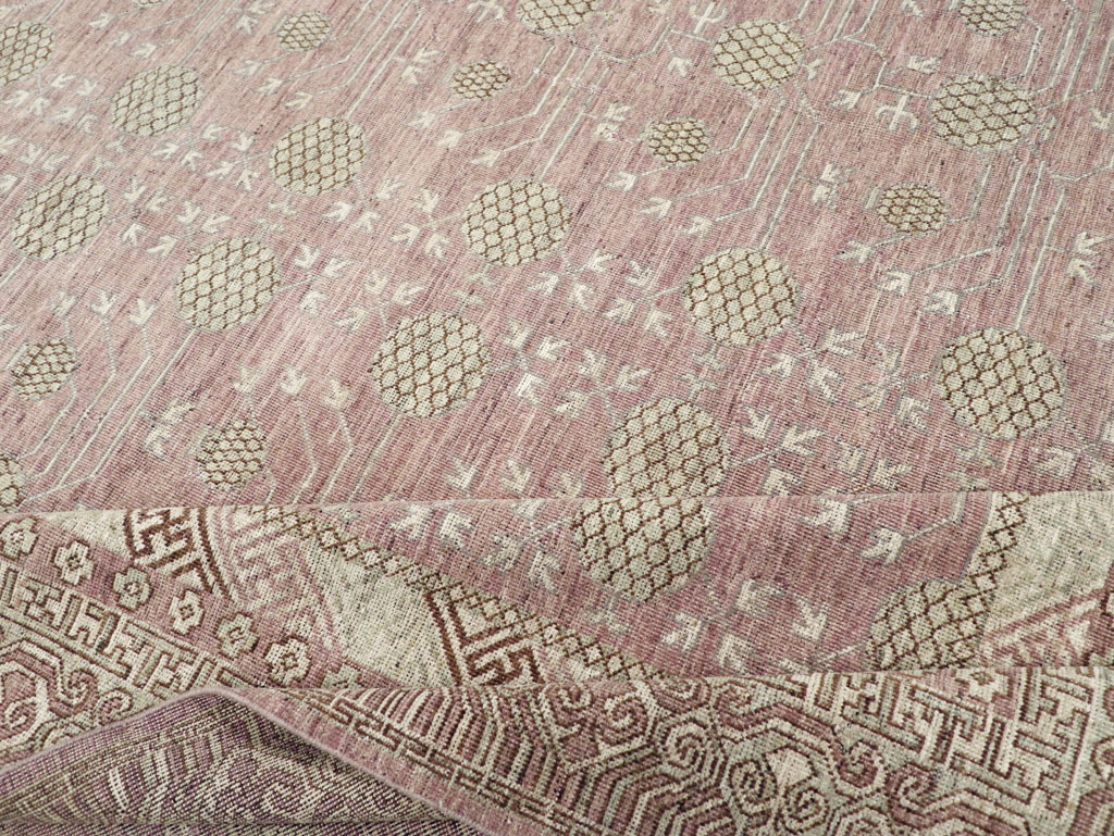 Contemporary East Turkestan Khotan Room Size Carpet, No.31332 - Gss