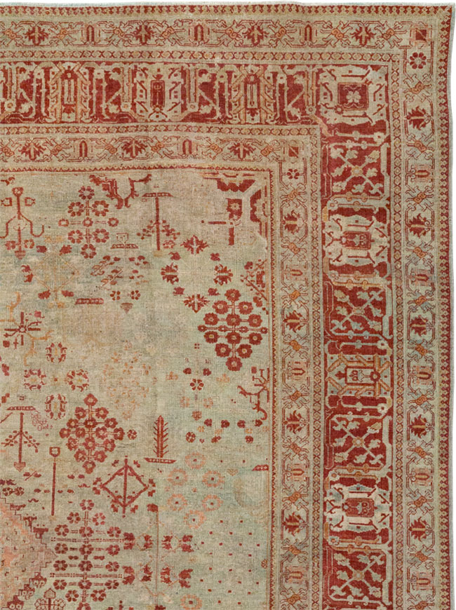 Antique Persian Joshegan Room Size Carpet, No.31336 - Gss