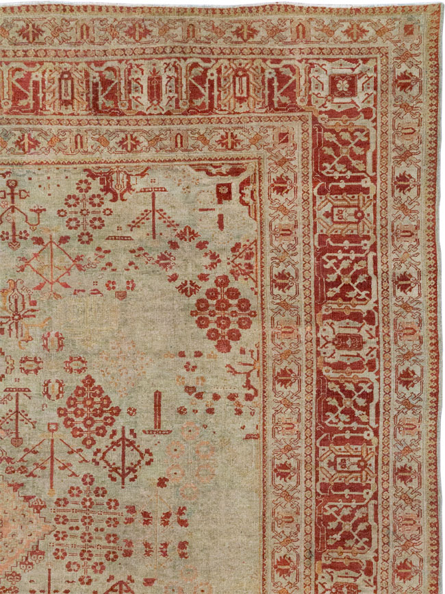 Antique Persian Joshegan Room Size Carpet, No.31336 - Gss