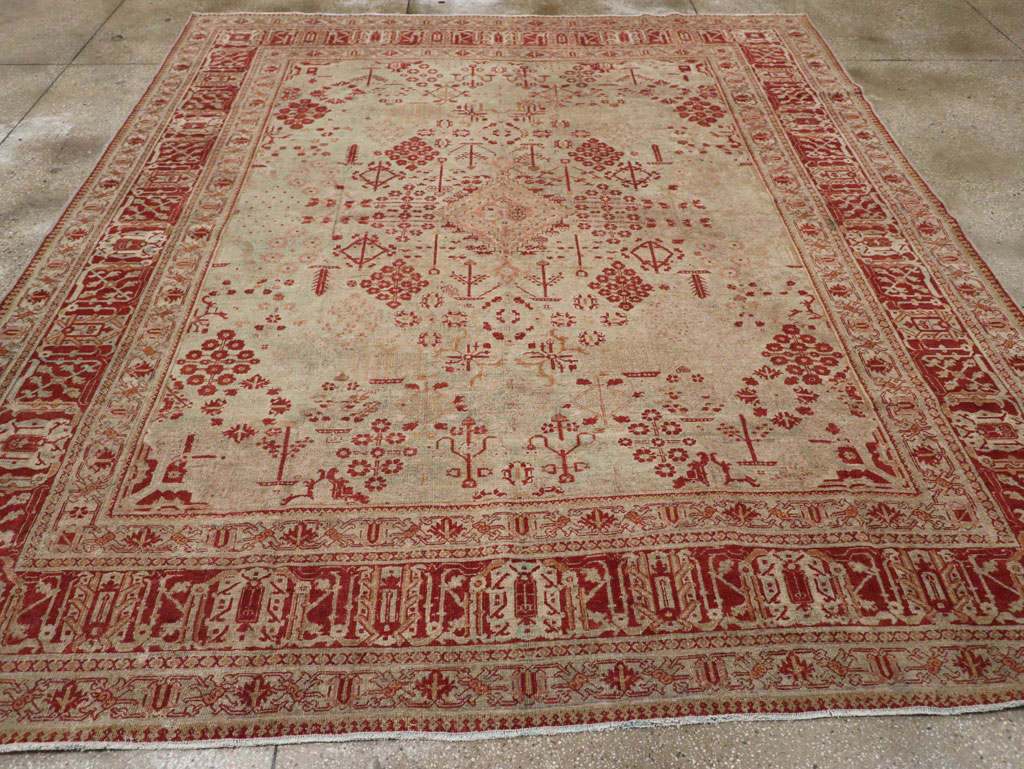 Antique Persian Joshegan Room Size Carpet, No.31336 - Gss