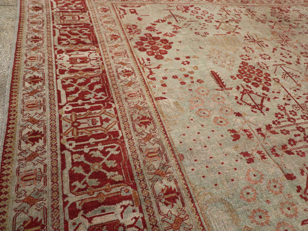 Antique Persian Joshegan Room Size Carpet, No.31336 - Gss
