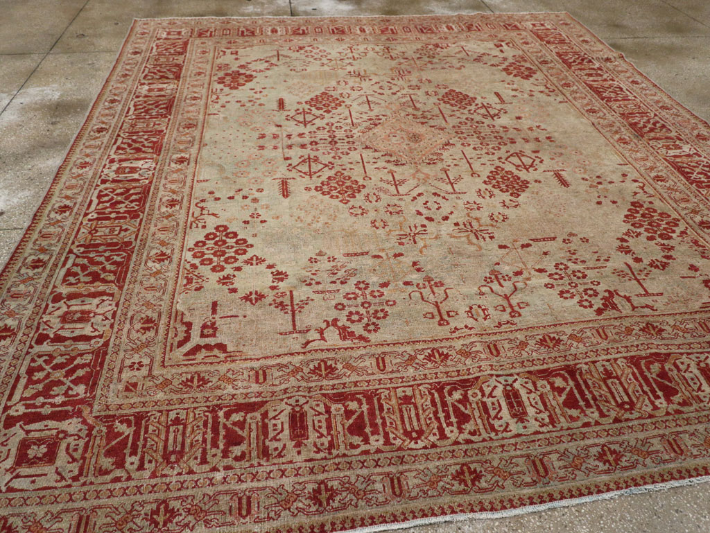 Antique Persian Joshegan Room Size Carpet, No.31336 - Gss