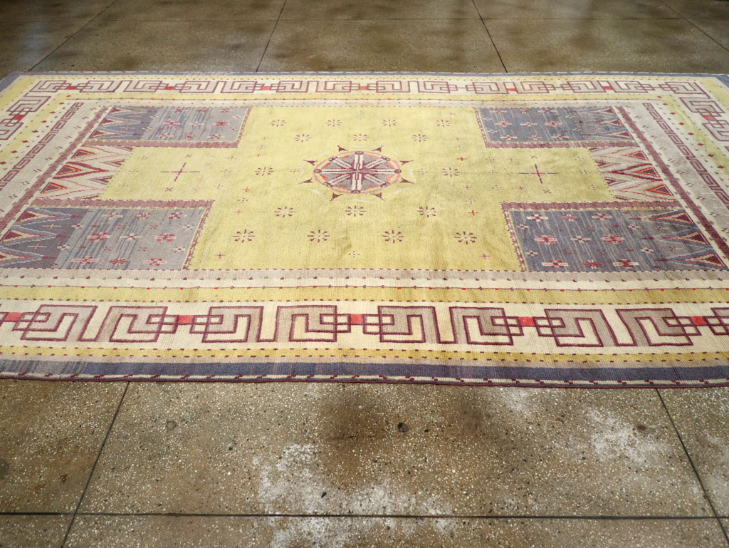 Vintage European Art Deco Long and Narrow Carpet, No.31337 - Gss