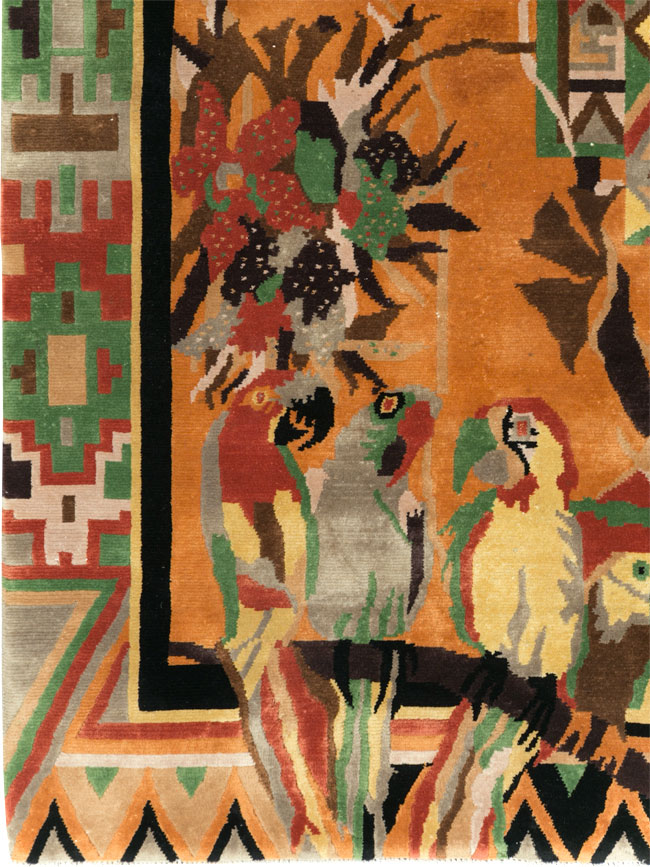 Vintage Tibetan Art Deco Carpet by Nini Ferrucci, No.31340 - Gss