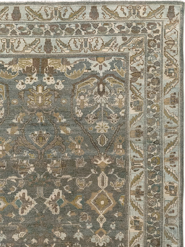 Antique Persian Malayer Wide Gallery Runner, No.31341 - Gss