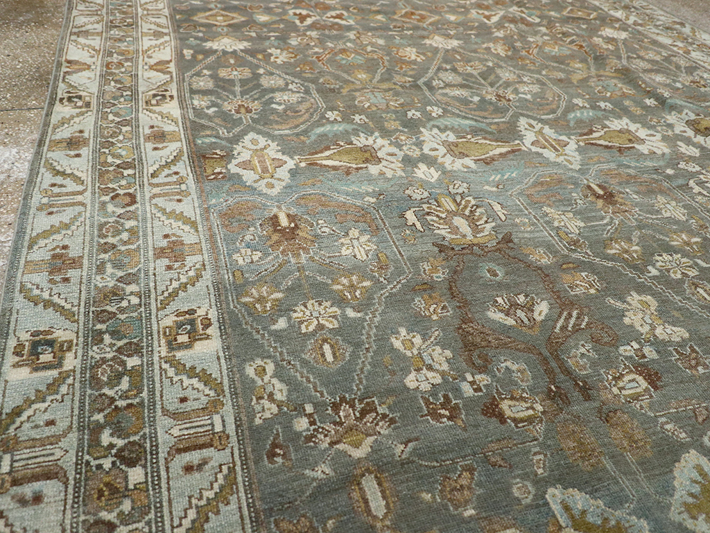 Antique Persian Malayer Wide Gallery Runner, No.31341 - Gss