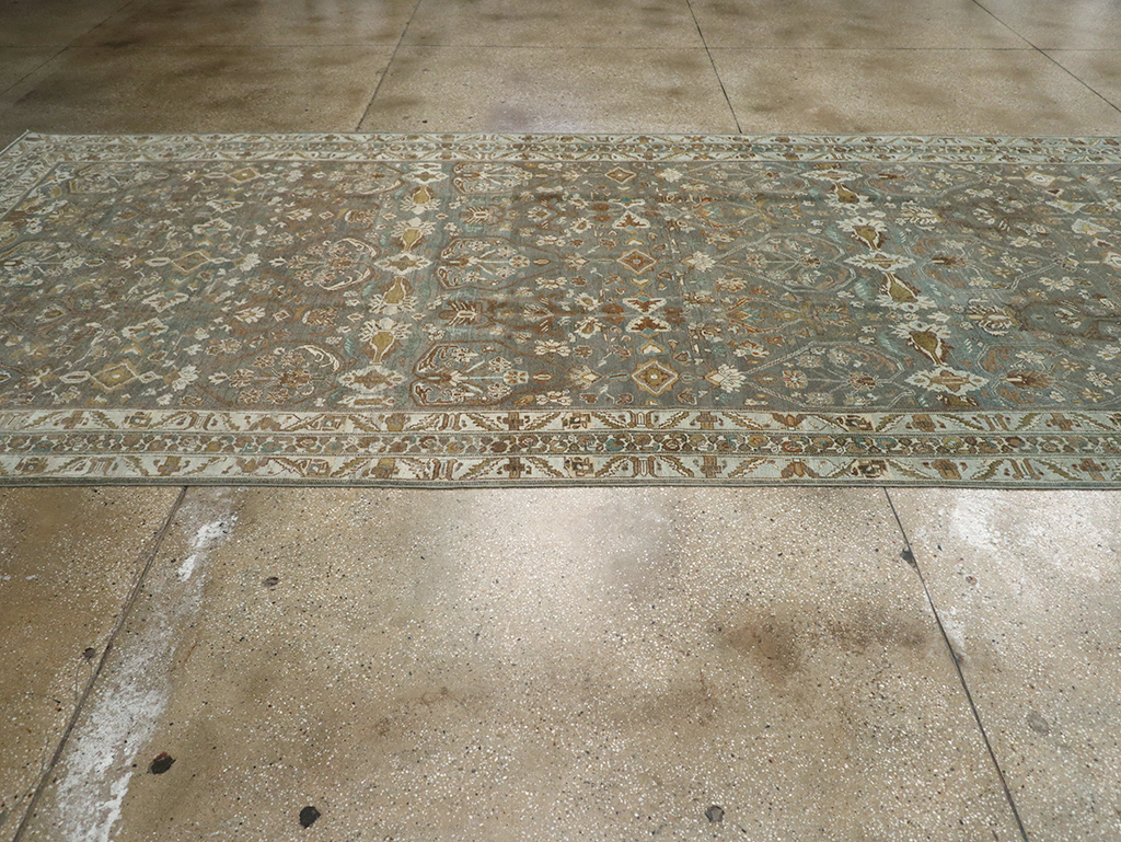 Antique Persian Malayer Wide Gallery Runner, No.31341 - Gss