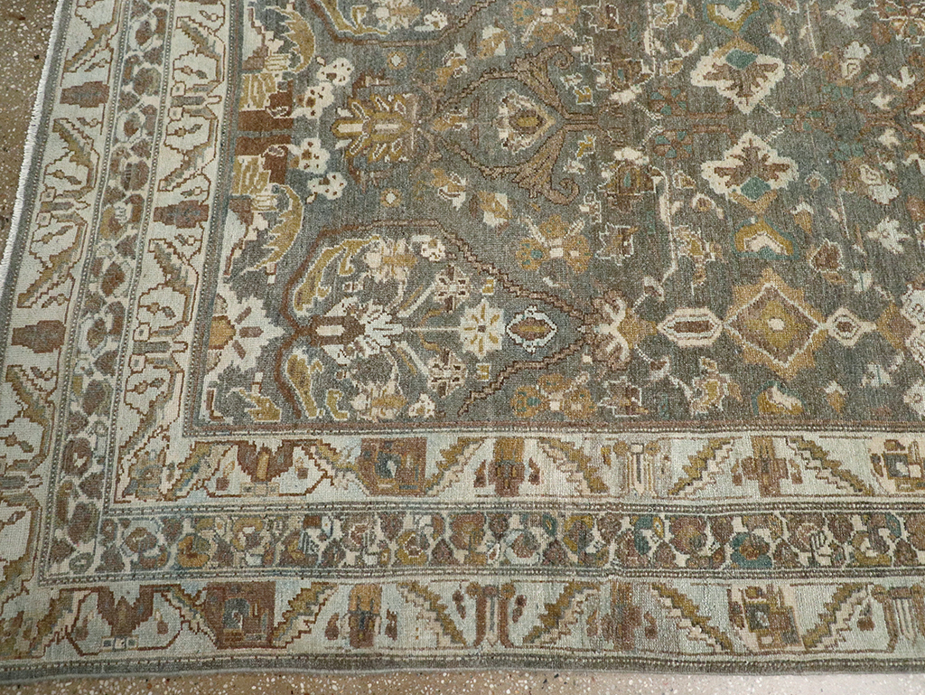 Antique Persian Malayer Wide Gallery Runner, No.31341 - Gss