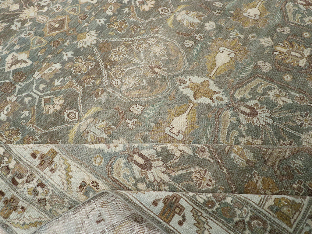 Antique Persian Malayer Wide Gallery Runner, No.31341 - Gss