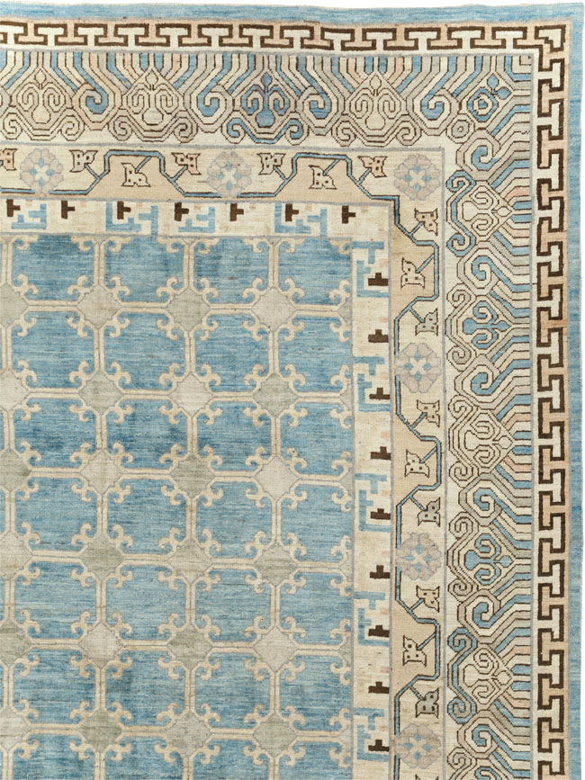Modern East Turkestan Khotan Large Room Size Carpet, No.31342 - Gss