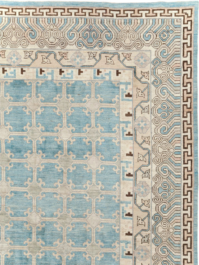 Modern East Turkestan Khotan Large Room Size Carpet, No.31342 - Gss